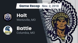 Recap: Holt  vs. Battle  2018
