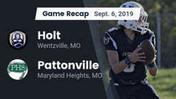 Recap: Holt  vs. Pattonville  2019