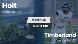 Matchup: Holt  vs. Timberland  2019