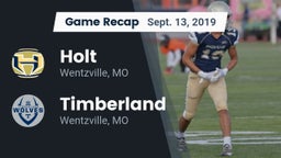 Recap: Holt  vs. Timberland  2019
