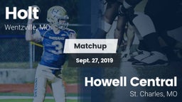 Matchup: Holt  vs. Howell Central  2019