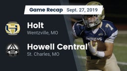 Recap: Holt  vs. Howell Central  2019