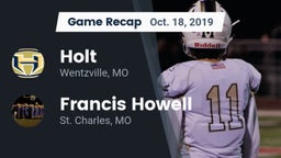 Recap: Holt  vs. Francis Howell  2019