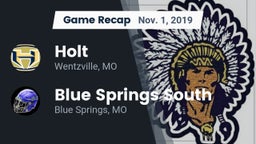 Recap: Holt  vs. Blue Springs South  2019