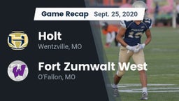 Recap: Holt  vs. Fort Zumwalt West  2020