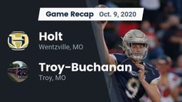 Recap: Holt  vs. Troy-Buchanan  2020
