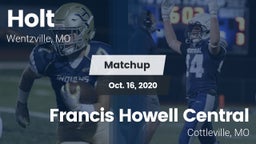 Matchup: Holt  vs. Francis Howell Central  2020