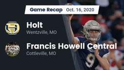 Recap: Holt  vs. Francis Howell Central  2020