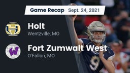 Recap: Holt  vs. Fort Zumwalt West  2021