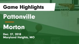 Pattonville  vs Morton  Game Highlights - Dec. 27, 2018