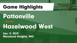 Pattonville  vs Hazelwood West Game Highlights - Jan. 9, 2019