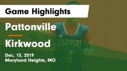 Pattonville  vs Kirkwood  Game Highlights - Dec. 13, 2019