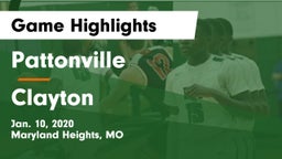 Pattonville  vs Clayton  Game Highlights - Jan. 10, 2020