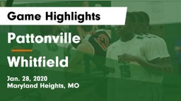 Pattonville  vs Whitfield  Game Highlights - Jan. 28, 2020