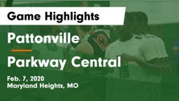 Pattonville  vs Parkway Central  Game Highlights - Feb. 7, 2020