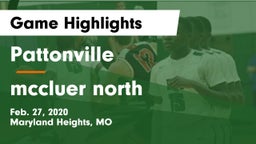 Pattonville  vs mccluer north Game Highlights - Feb. 27, 2020