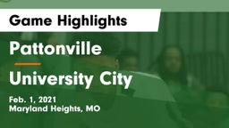 Pattonville  vs University City  Game Highlights - Feb. 1, 2021