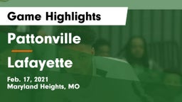 Pattonville  vs Lafayette  Game Highlights - Feb. 17, 2021