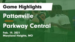 Pattonville  vs Parkway Central  Game Highlights - Feb. 19, 2021