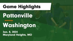 Pattonville  vs Washington  Game Highlights - Jan. 8, 2024