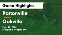 Pattonville  vs Oakville  Game Highlights - Feb. 22, 2024