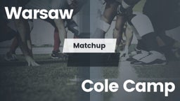 Matchup: Warsaw  vs. Cole Camp  2016
