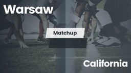 Matchup: Warsaw  vs. California  2016