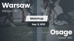 Matchup: Warsaw  vs. Osage  2016