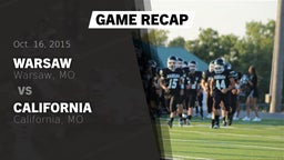 Recap: Warsaw  vs. California  2015