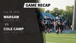 Recap: Warsaw  vs. Cole Camp  2016