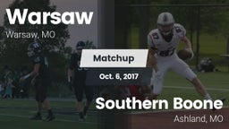 Matchup: Warsaw  vs. Southern Boone  2017