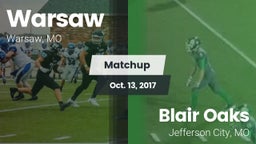 Matchup: Warsaw  vs. Blair Oaks  2017