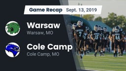 Recap: Warsaw  vs. Cole Camp  2019