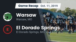 Recap: Warsaw  vs. El Dorado Springs  2019