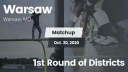 Matchup: Warsaw  vs. 1st Round of Districts 2020
