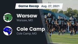 Recap: Warsaw  vs. Cole Camp  2021