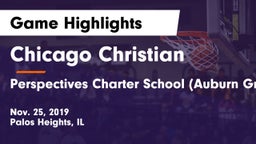 Chicago Christian  vs Perspectives Charter School (Auburn Gresham) Campus Game Highlights - Nov. 25, 2019