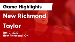 New Richmond  vs Taylor  Game Highlights - Jan. 7, 2020