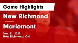 New Richmond  vs Mariemont Game Highlights - Jan. 21, 2020