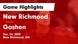 New Richmond  vs Goshen Game Highlights - Jan. 24, 2020