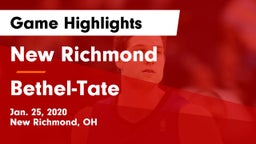 New Richmond  vs Bethel-Tate  Game Highlights - Jan. 25, 2020