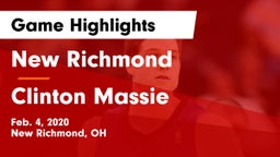 New Richmond  vs Clinton Massie Game Highlights - Feb. 4, 2020