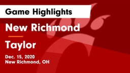 New Richmond  vs Taylor  Game Highlights - Dec. 15, 2020