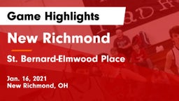 New Richmond  vs St. Bernard-Elmwood Place  Game Highlights - Jan. 16, 2021