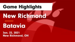 New Richmond  vs Batavia Game Highlights - Jan. 22, 2021