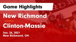 New Richmond  vs Clinton-Massie  Game Highlights - Jan. 26, 2021