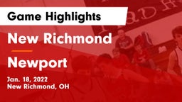 New Richmond  vs Newport  Game Highlights - Jan. 18, 2022