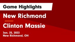 New Richmond  vs Clinton Massie Game Highlights - Jan. 25, 2022