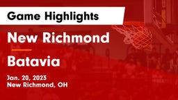 New Richmond  vs Batavia  Game Highlights - Jan. 20, 2023