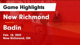 New Richmond  vs Badin  Game Highlights - Feb. 18, 2023